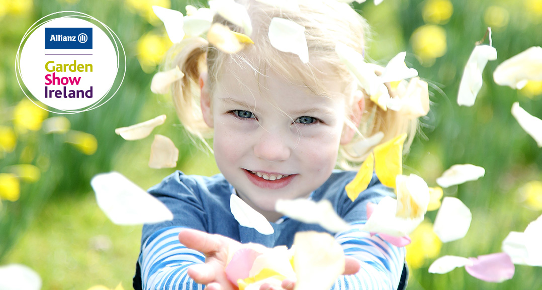 Garden Show Ireland little girl with petals image